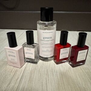 Manucurist “Green” Nail Set, base and top coat plus remover and 2 polishes